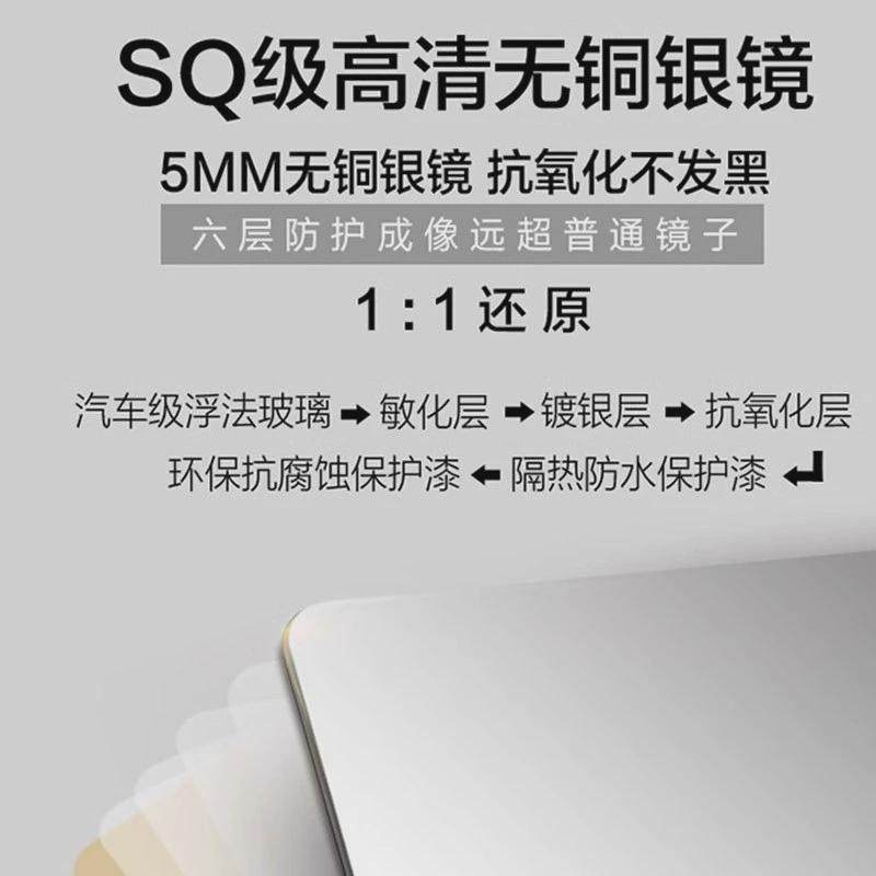 不规则智能装饰镜酒店梳妆台双台盆卫生间浴室镜壁挂式民宿化妆镜