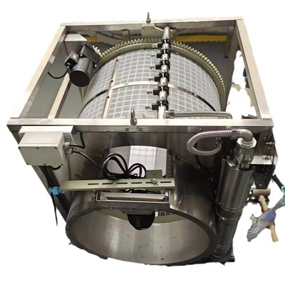 沉水式微滤机不锈钢微过滤器滚筒微滤机水产养殖微滤机滤机