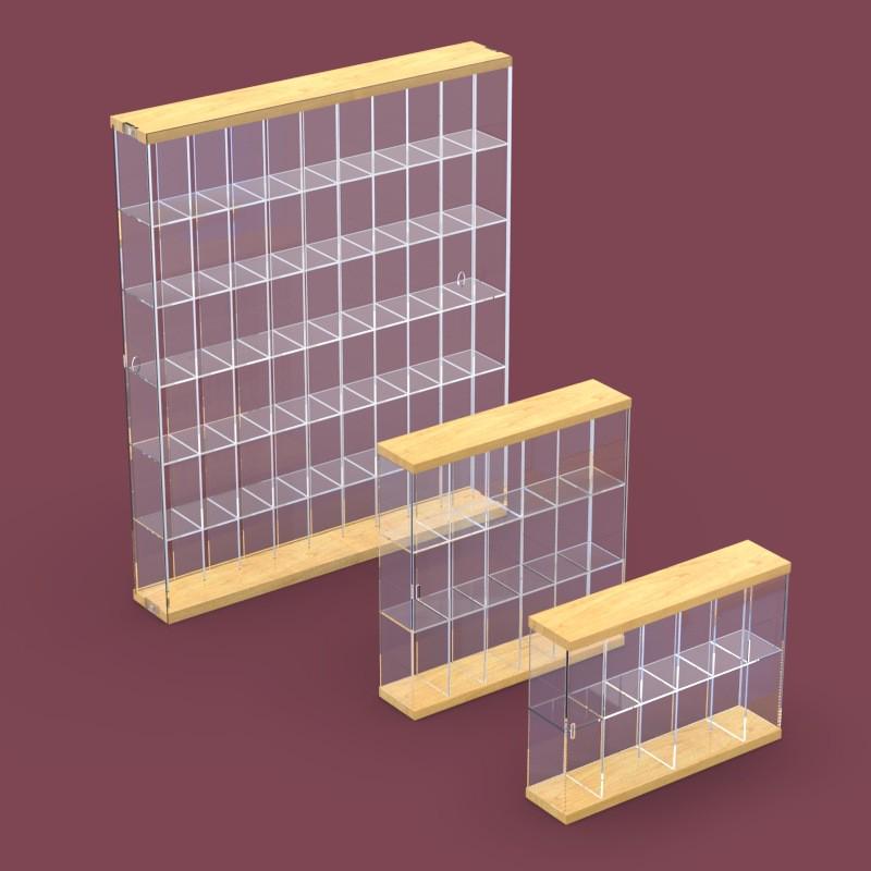 盲盒收纳展示架乐高手办架子透明摆柜亚克力泡泡玛特娃娃展示盒