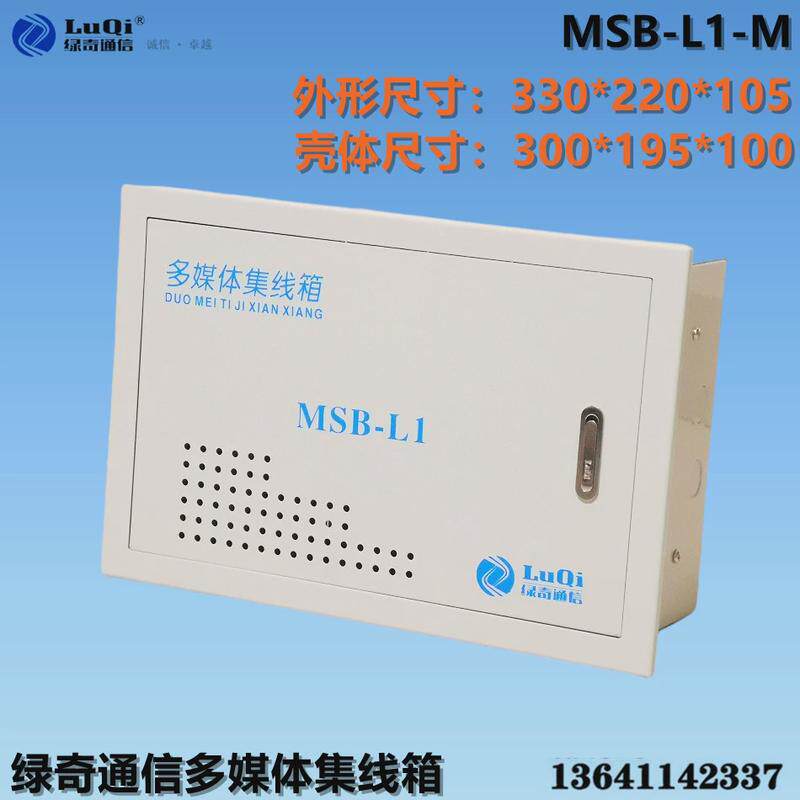 绿奇通信MSB-L1中型多媒体集线箱体弱电箱多媒体箱300*200空箱