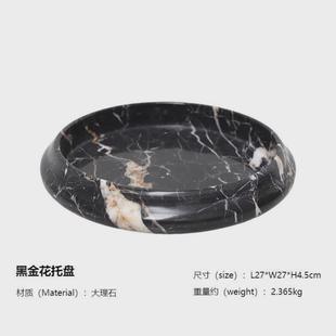 北欧简约大理样板间石苔藓绿植装饰花盆摆件客厅民宿酒店石洞售楼