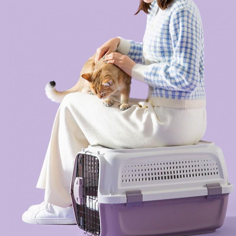 猫咪航空箱宠物托运外出便携手提式猫笼子猫包狗狗车载运输箱用品