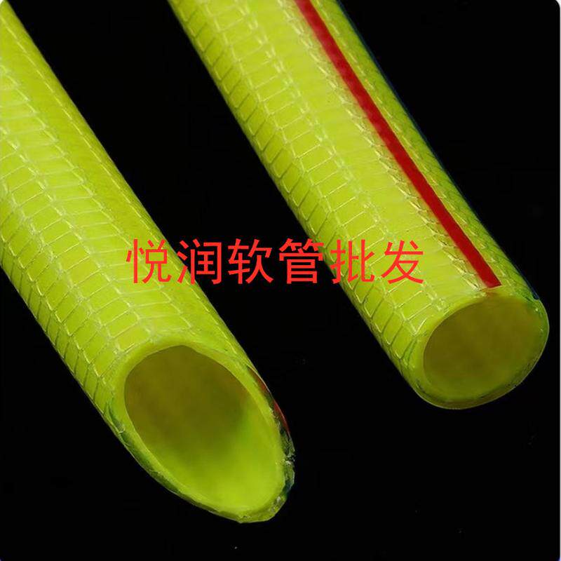 黄色耐寒网管花园管抗扭曲勾边管不打结不老化水管四季柔软蛇皮管