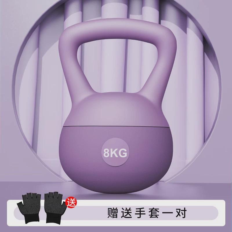 软壶铃女士锻炼家用6公斤翘臀哑铃男士运动塑形提壶器材健身