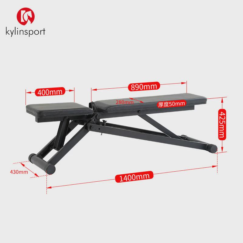 仰卧起坐健身椅腹肌板可折叠飞鸟卧推凳多功能商用家用哑铃凳