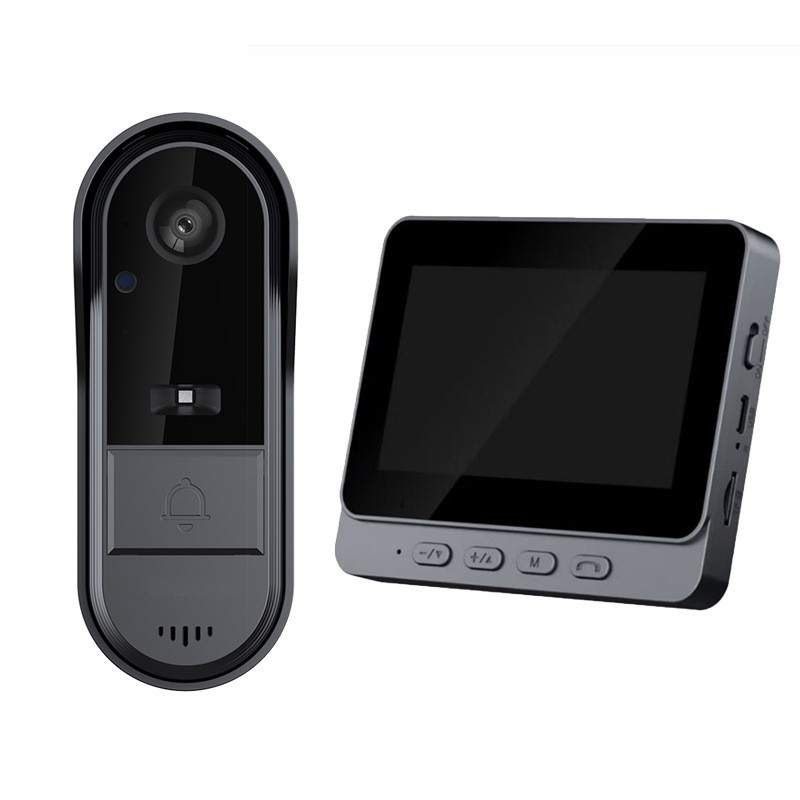 智能呼叫器无线可视门铃智能叮咚门铃家用双向对讲可视门铃按铃