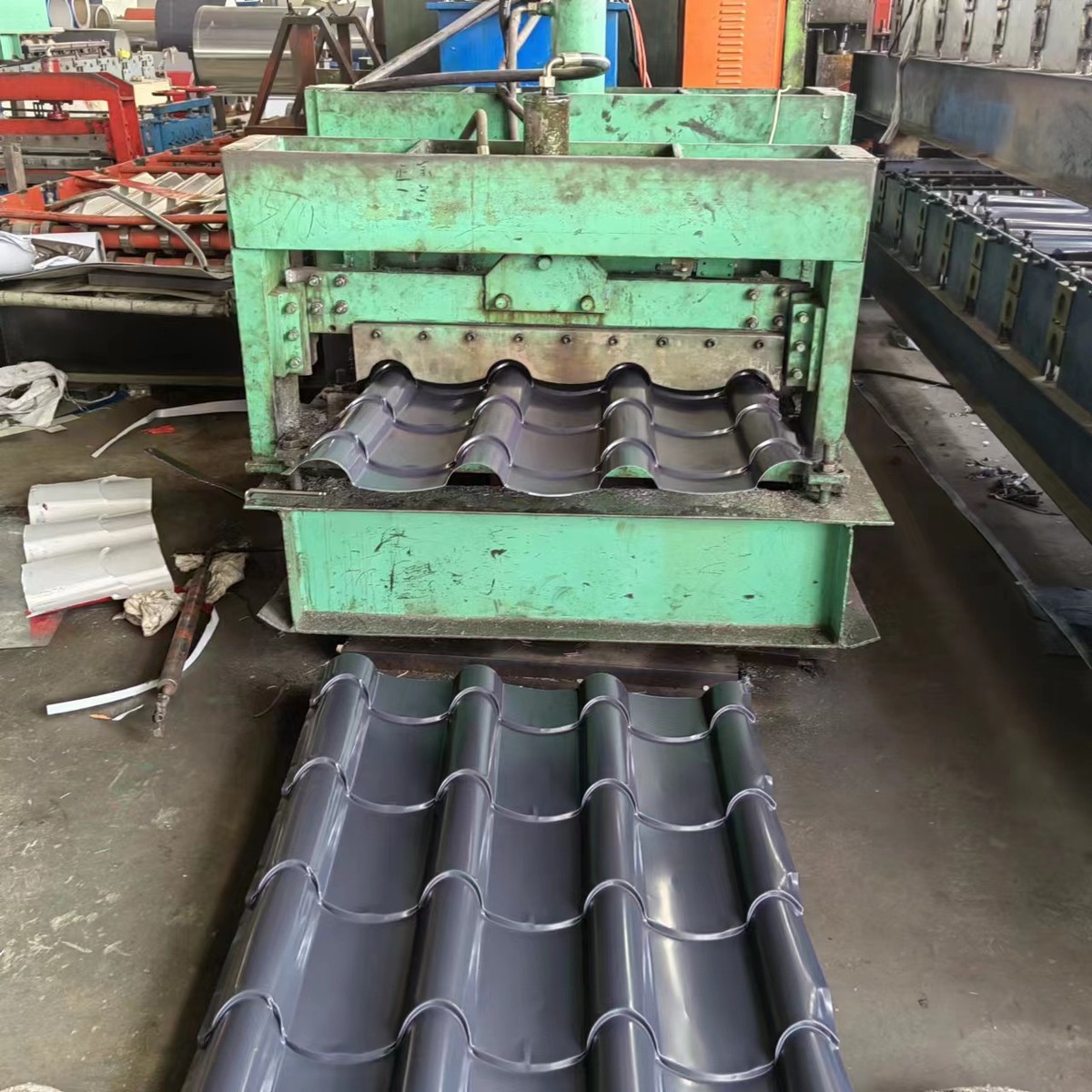 定制加工yx40-255-765版型仿古瓦铝镁锰仿古瓦一体仿古金属瓦