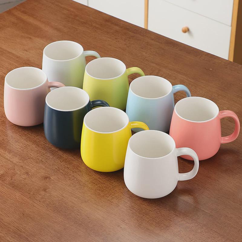 现代轻奢马克杯陶瓷杯茶杯水杯套装家用喝水杯子客厅待客茶具以信
