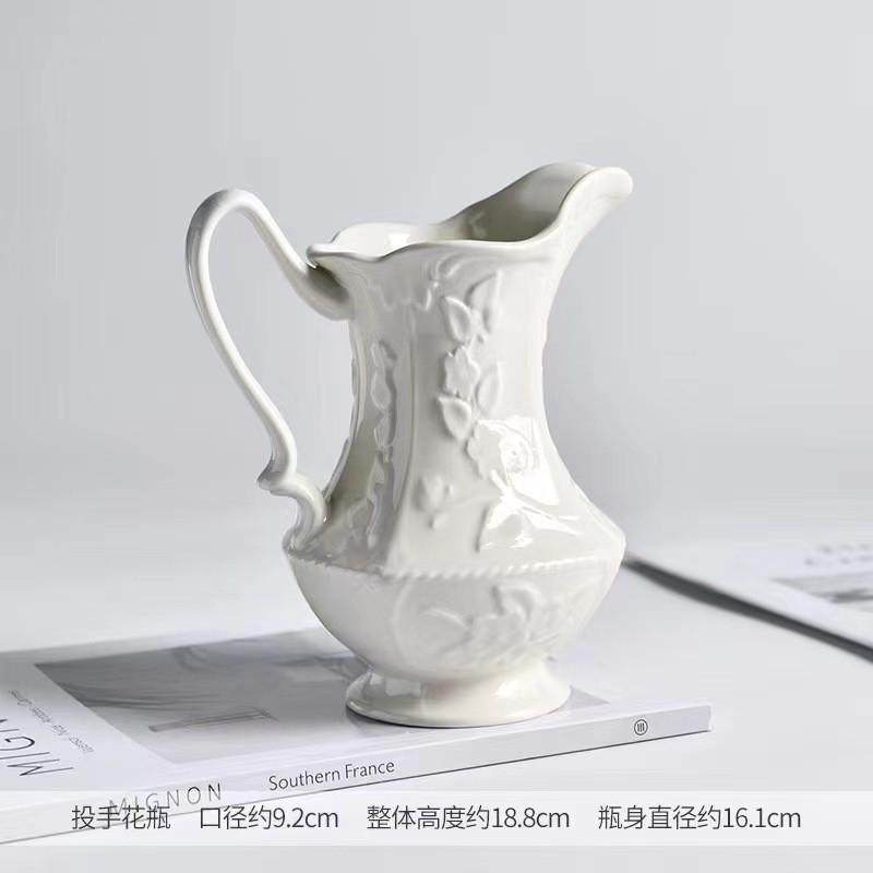 法式轻奢花瓶插花高级感简约家居摆件高颜值干花陶瓷小花瓶ins风,鲜花速递/花卉仿真/绿植园艺,花盆,淘宝优惠券,粉丝福利购,淘宝优惠卷