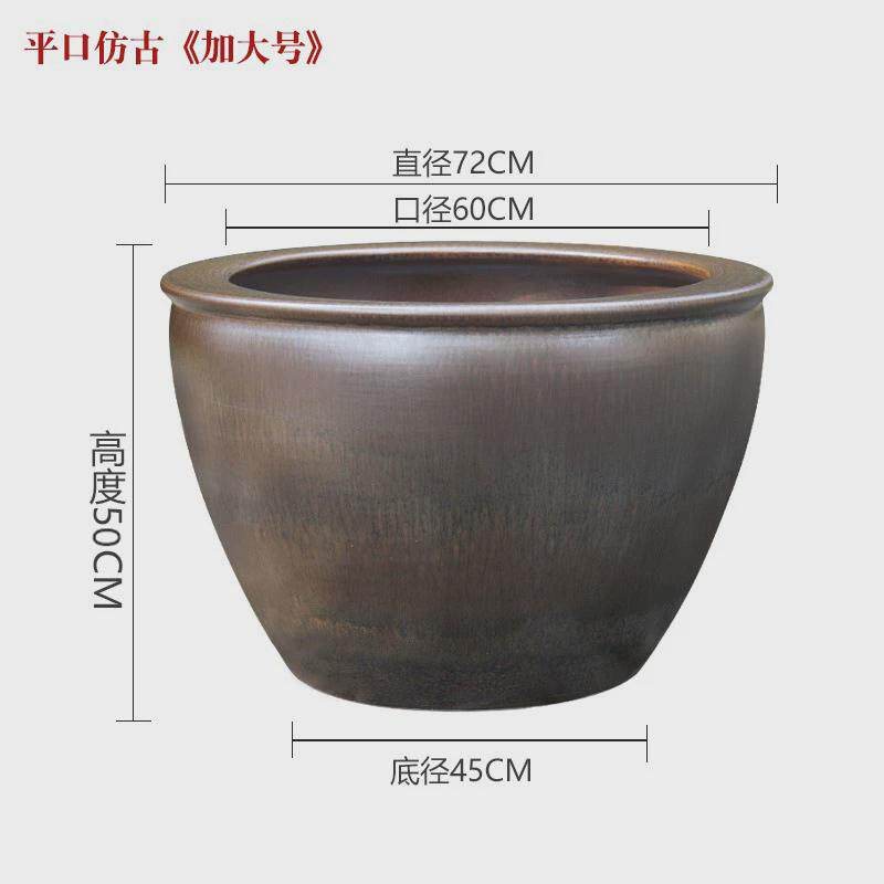 睡莲粗土缸盆养鱼农村储水缸老式米缸农村大水缸瓷缸养鱼老式荷花