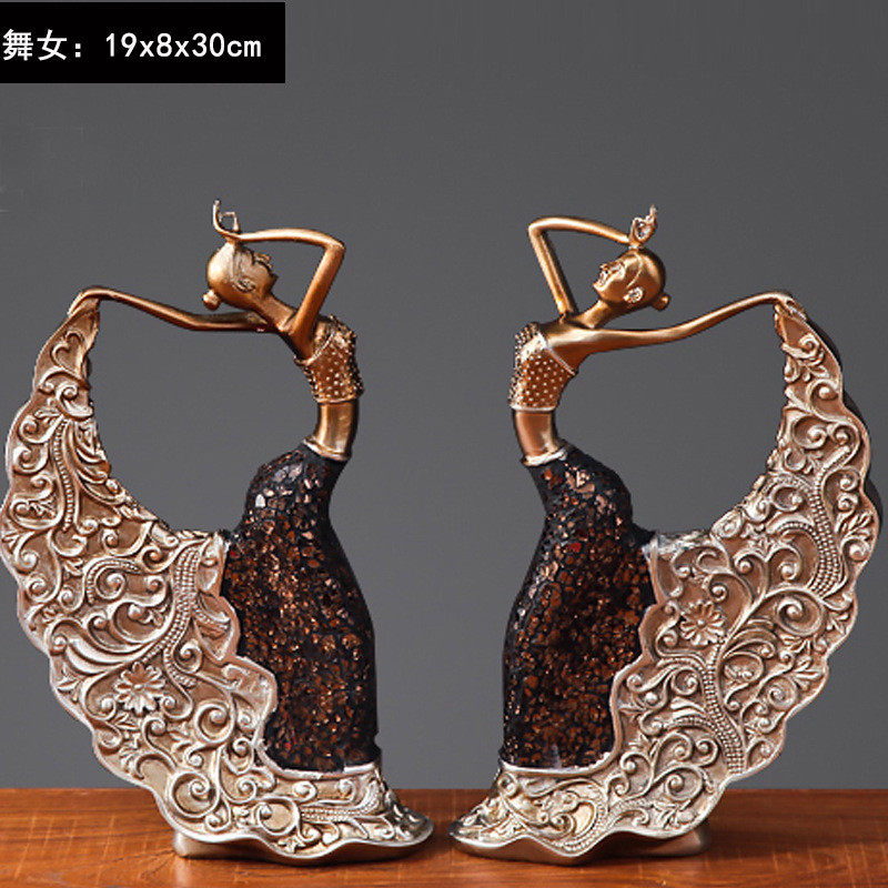 艺术品摆件客厅酒柜电视柜家装饰品家居房间孔雀舞女简约欧式现代,家居饰品,装饰摆件,淘宝优惠券,粉丝福利购,淘宝优惠卷