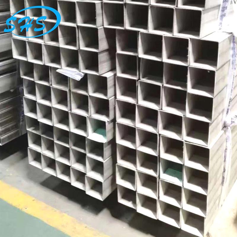 SUS304不锈钢大方管80X80X2.0抛光表面工程建筑装饰桥梁护栏用