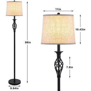 卧室落地灯美式简约工艺风铁艺复古床头客厅书房立灯落地灯