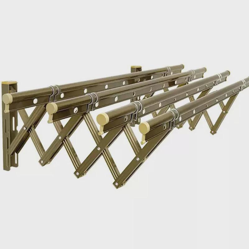 晒衣架室外晾衣架金牛阳台外伸缩晾衣架户外推拉晾衣杆折叠晒被架