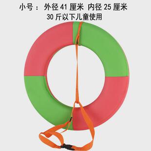 大人救生圈船用专业成人游泳圈便携实心泡沫绑绳应急家用浮索
