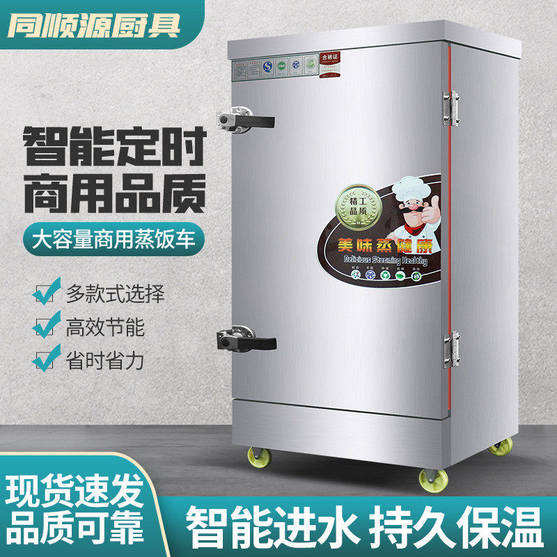 电蒸箱食堂饭店电热智能控温蒸柜蒸饭箱多功能蒸饭车商用蒸饭柜