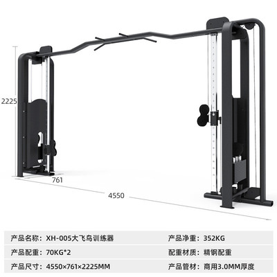 综合训练器飞鸟龙门架健身房小飞鸟rep引体向上器材多功能夹胸大