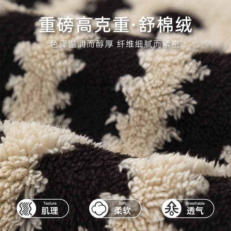 北欧黑色沙发垫高级感沙发垫子靠背巾防滑耐脏四季款沙发罩套全包