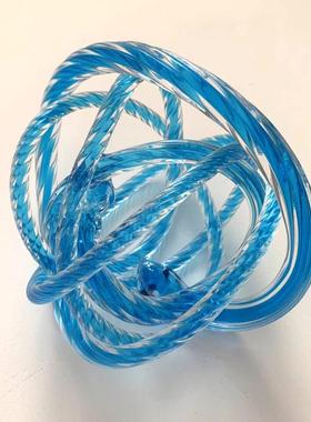 简约现代轻奢个性创意麻绳摆件样板房售楼处玄关柜艺术桌面软装饰