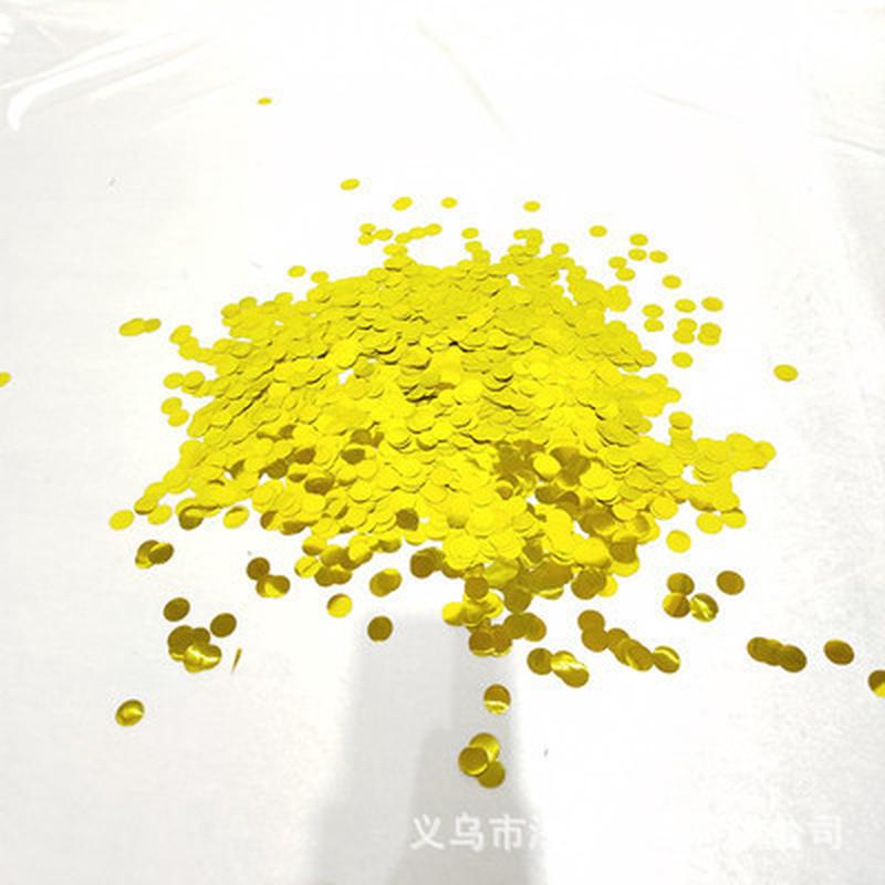 气球透明球500克波波球亮片填充物金银彩舞台撒花1.5cm小圆形纸屑