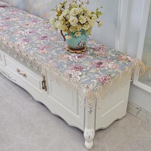 新中式蕾丝组合套装现代简约客厅茶几电视柜桌布布艺盖布防尘罩布