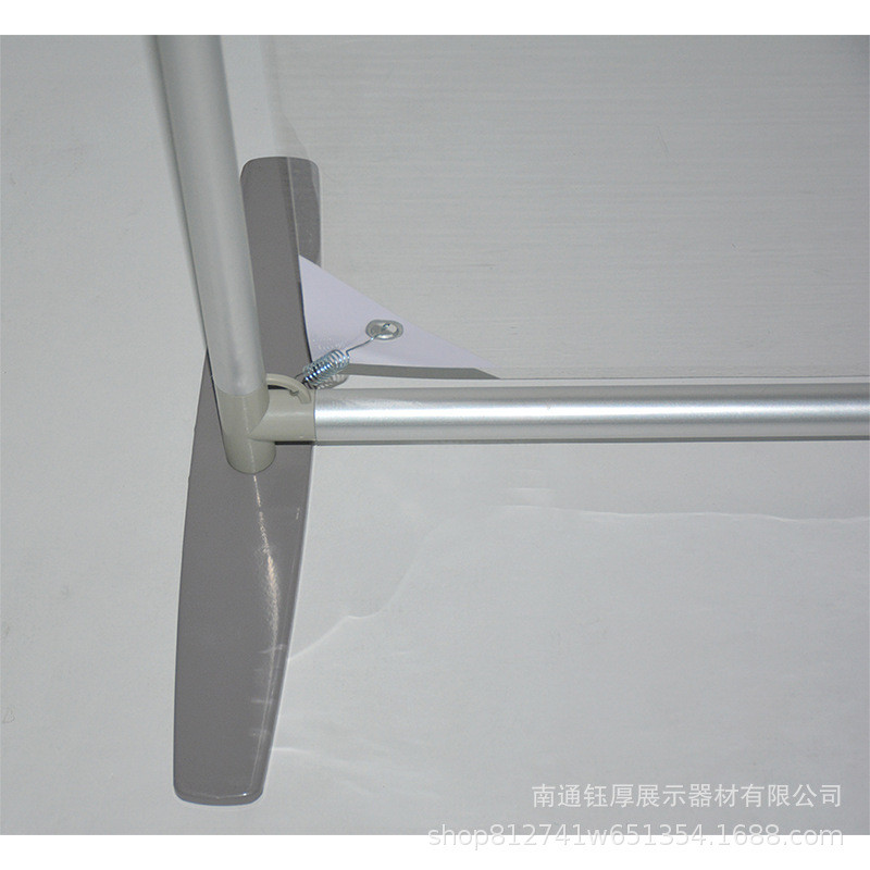 80x180铝合金易拉宝门型展架圆管展示架透明画面广告立屏展示架