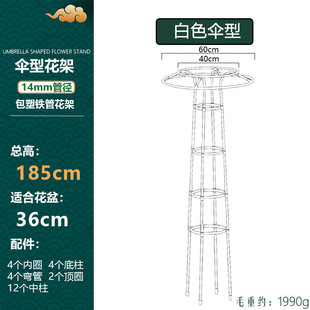 新款伞型花架爬藤架户外花卉攀爬管径花支架月季铁线莲14mm架包邮