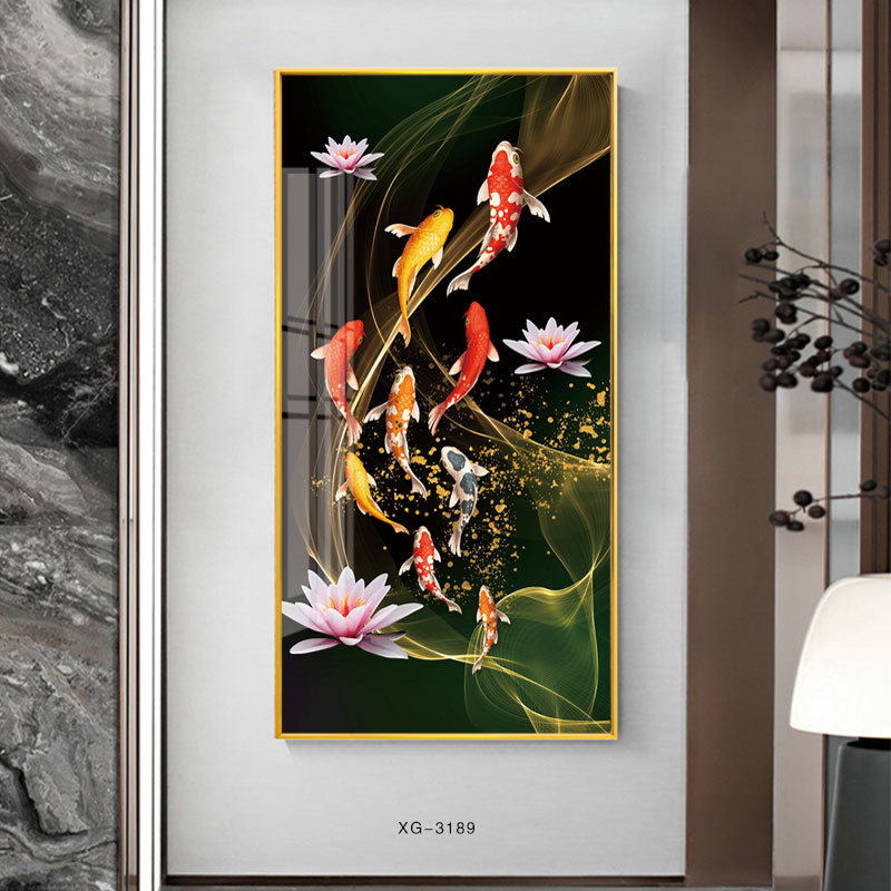 入户客厅玄关装饰画北欧现代简约竖版走廊尽头背景墙壁画过道挂画