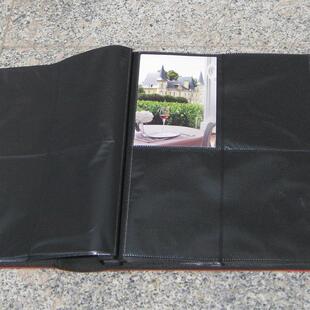靓影相册4d400张大6寸一面竖放4张像册\仿皮面影集插袋相册