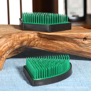 热销绿剑山插花器套装花插中式插花器皿日式花道插花底座禅意插花