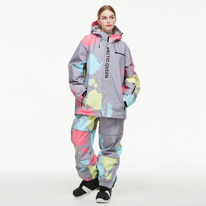 滑雪服女男滑雪裤户外防水oversize冬季宽松版保暖单板滑雪衣裤