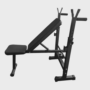 厂家货源椅举重床卧推架杠铃综合训练器家用仰卧起坐健身哑铃折叠