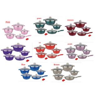 dessini 12件套锅 韩式锅 套装锅 不粘锅 铝压铸锅