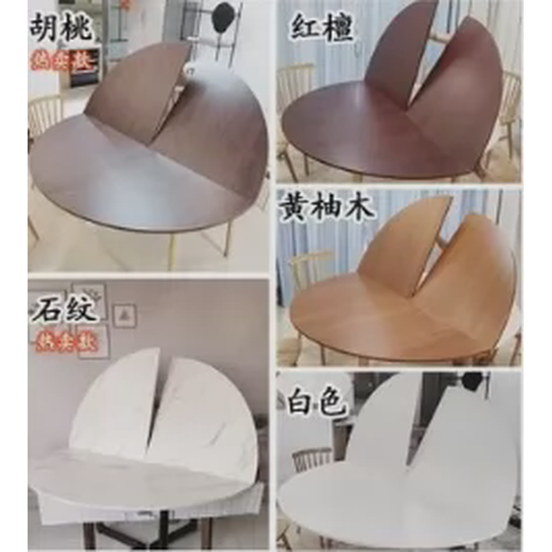 大餐独大板面可折叠圆桌面台面板圆形桌子家用单桌4分12/10/2新款