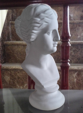 ins风格31cm树脂仿石膏维纳斯胸像头像雕像西洋雕塑欧式家居摆件