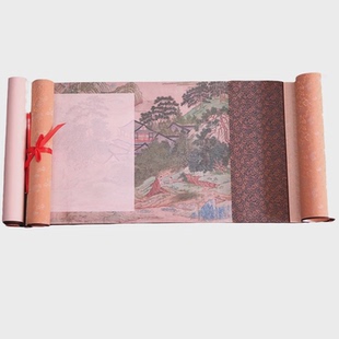 热销V3FP复古风签名卷轴嘉宾签到本商务会议年会寿宴生日签名册签