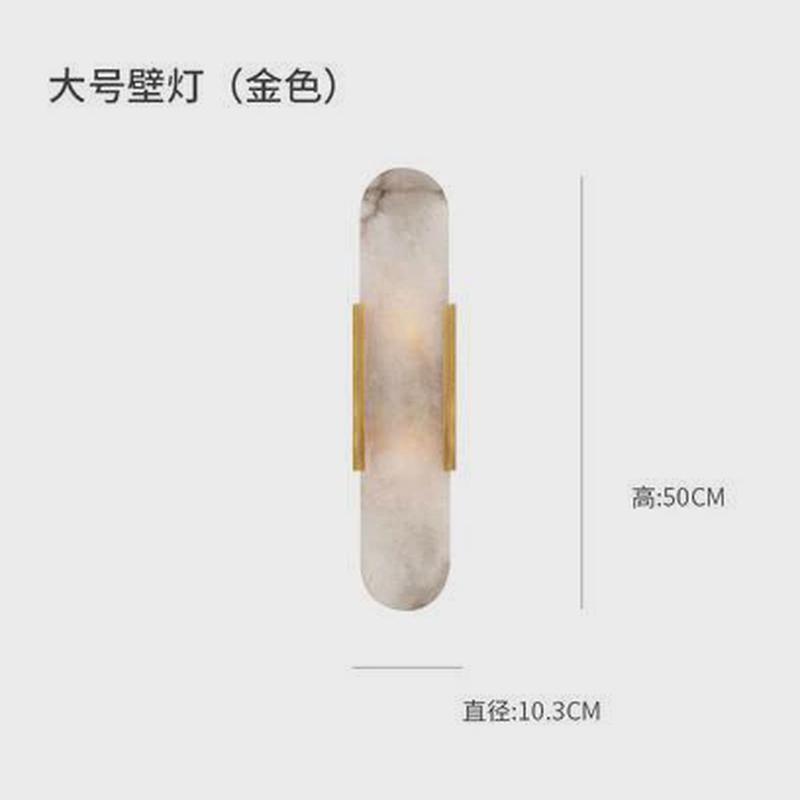 后现代云石客厅创意个性简约轻奢床头卧室书房壁灯梳妆台过道灯具