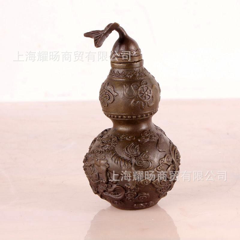 一件起批祥狮铜葫芦摆件铜狮子葫芦家居装饰品摆设礼品