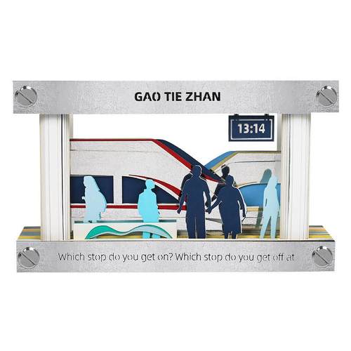 迪拜大楼迪拜塔3d立体纸雕伴创意礼品便签纸便签本手摆件