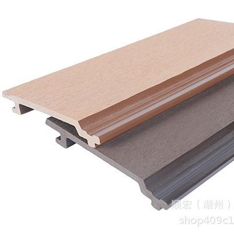 庭院木塑屏风板隔断生态木墙板围栏塑木地板防腐木栏杆扶手