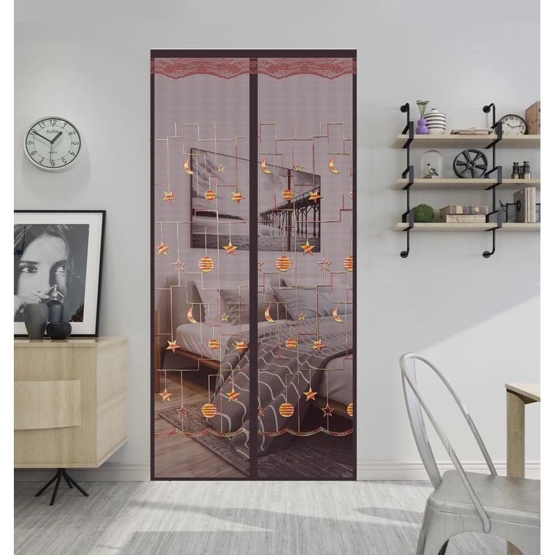 wbz7夏天的蚊子门帘防蚊房门帘室内门口纱窗新款夏季免打孔家用魔