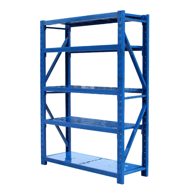 轻型中型仓储货架立柱隔层板横梁立柱工厂仓库货架置物金属配件