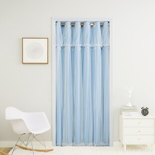 门帘免打孔卧室帘子高级感隔断衣帽间防尘衣柜试衣间遮挡空调房间