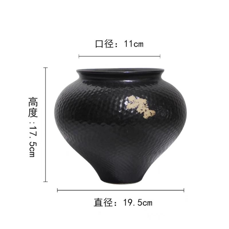 厂家简约创意直供装饰电视柜客厅迷你干花插花复古小花瓶陶瓷摆件