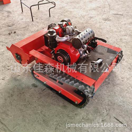 农业果园草地除草碎草遥控割草机割草宽度80新型遥控履带碎草机