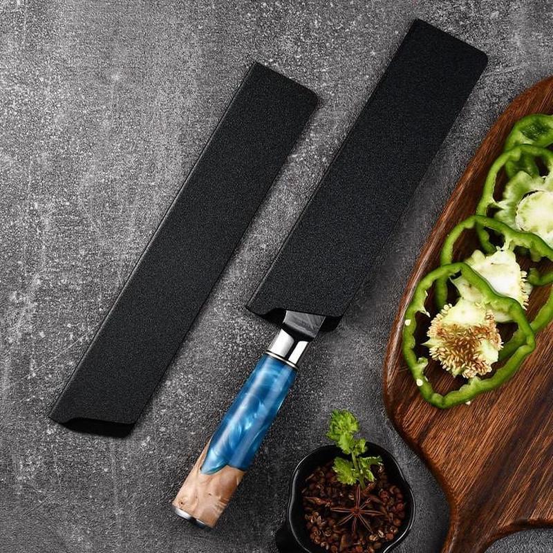 户外菜刀植绒ABS塑料刀套塑料套装厨师刀刀具刀尖保护套刀鞘现货