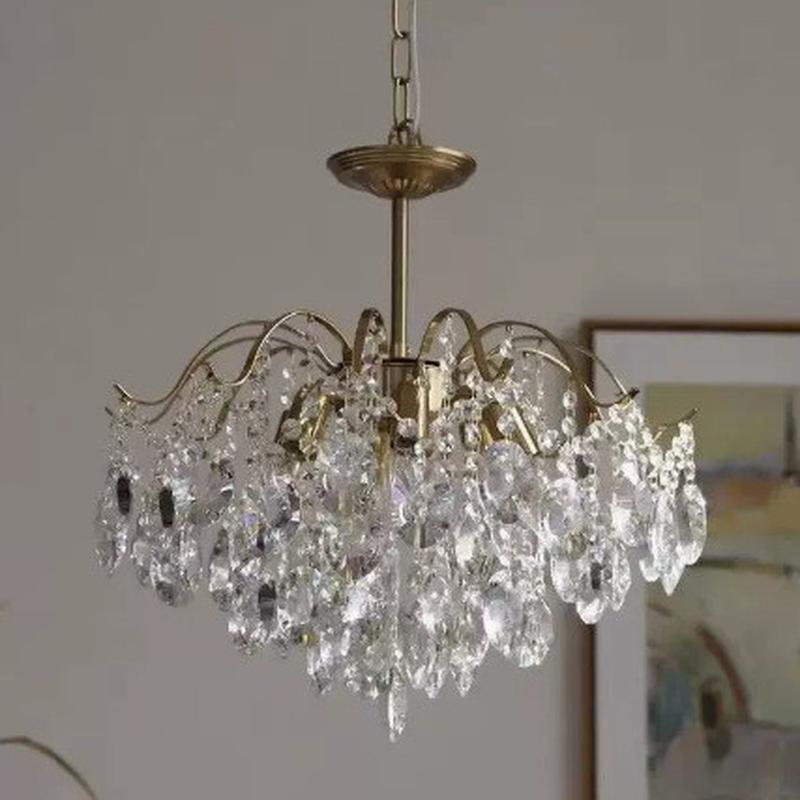 法式鼻涕设计师主灯水晶吊灯创意水滴灯客厅网红款复古大厅灯具