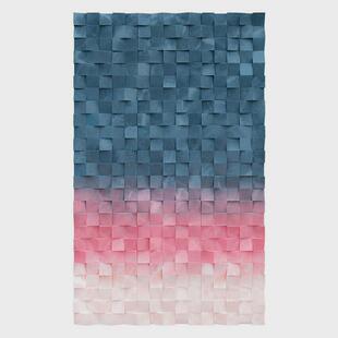 现代木块酒店实物画纯手工制作实物画酒店装饰画客厅装置艺术挂画