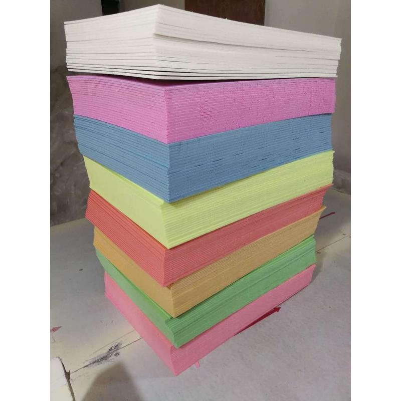 儿童美术版画小手工彩色材料加厚手工纸吹塑板8张装a4a38开吹塑纸