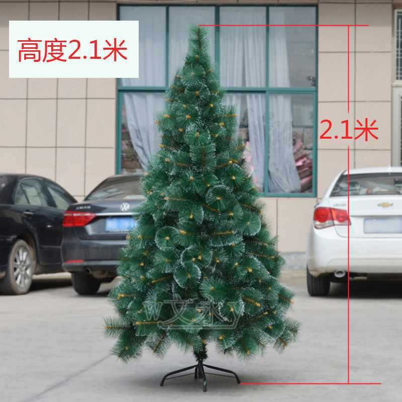 od59花点1.21.51.82.1米松针雪圣诞树白松针树150cm豪华加密圣诞